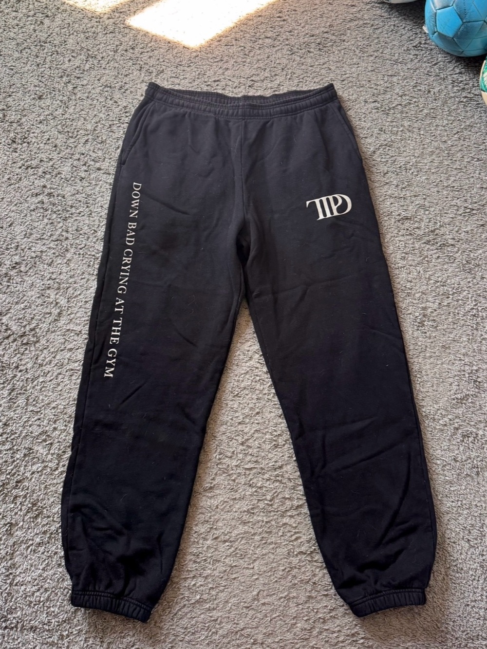 Taylor Swift Down Bad black sweatpants